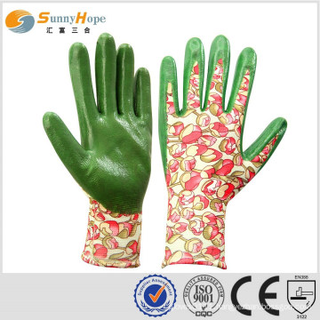 SUNNYHOPE 13gauge size 9 Nylon Glove with nitrile coating